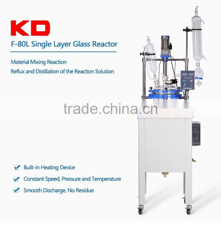 Single Layer Glass Reactor Vessel