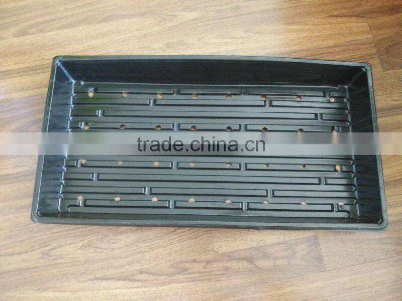 1020 flat large shallow hydroponic tray with holes