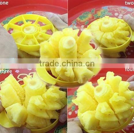 Stainless steel Pineapple Slicer with Wedger , pineapple peeler corer slicer , pineapple corer slicer