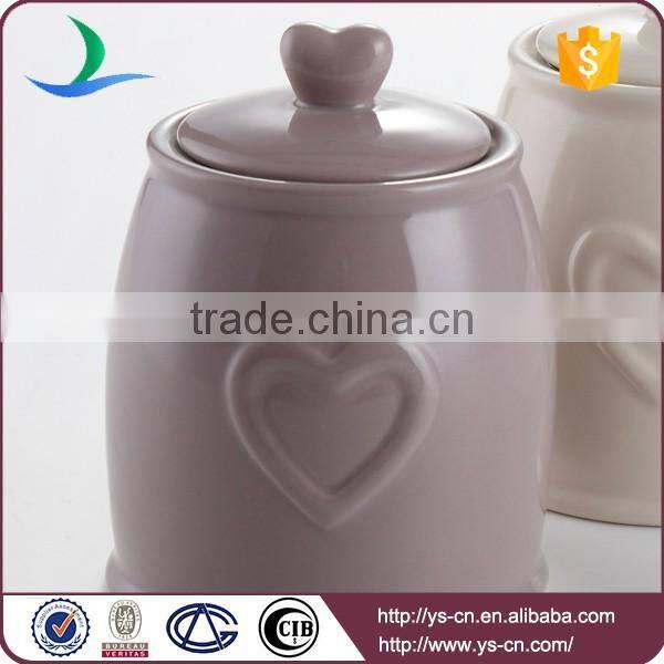 wholesale kitchen canisters soild color glazed ceramic