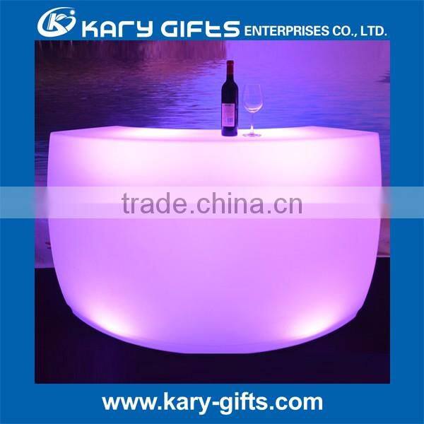 Hard plastic led bar counter table bar led furniture