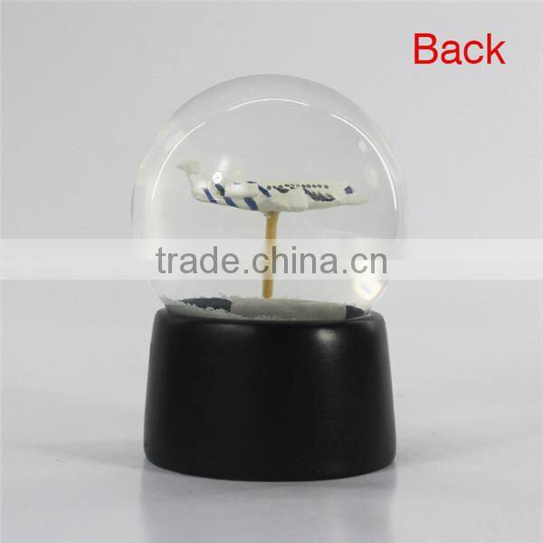 2014 resin hanging airplane souvenir snow globe