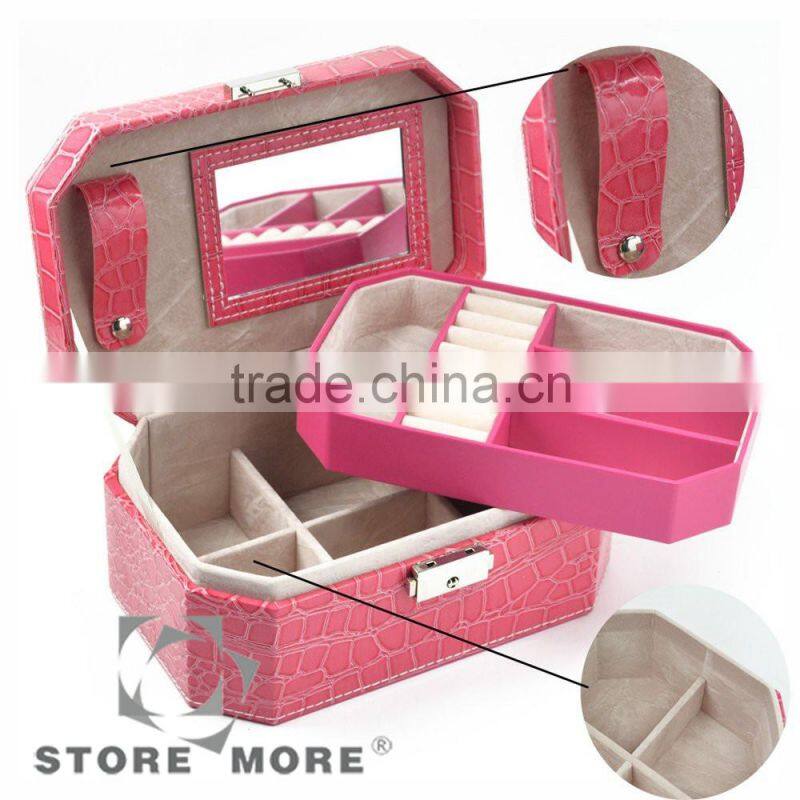 Custom Made Higher Quality Faux Brown Jewelry Box Making Supplies