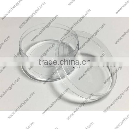 Cleverish portable cute transparent round plastic storage jewelry wedding box kit