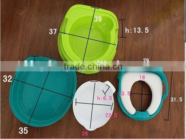 4 in 1 Soft Secure Non-slip Comfortable Seat ,Step Stool Toilet Trainer Baby Potty, Perfect Mommy's Helper for Kids Boys Girls