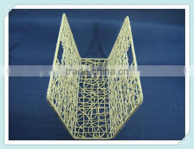 White rattan weaving storage holder