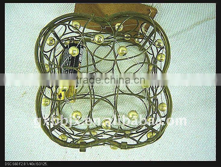 Gold wire woven small hard drive storage cases with lid