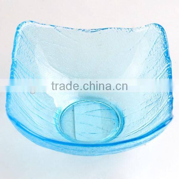 hot sale mini colorful glass bowl charger plates