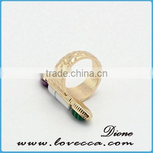 Cheap Fashion Wholesale Trendy Ladies Fashion Natural Gemstone Ring