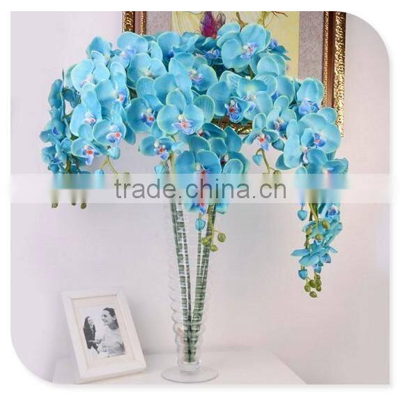 2017 China high quality cheap fake plastic flowers for office decoration artificial orchid