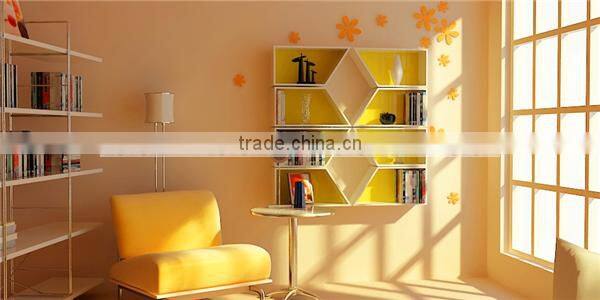 living room wall Wood Cube Shelf OEM ice cream packing paper cup