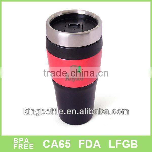 2 tone color 16oz double wall stainless steel coffee mug, Custom attractive travel mug