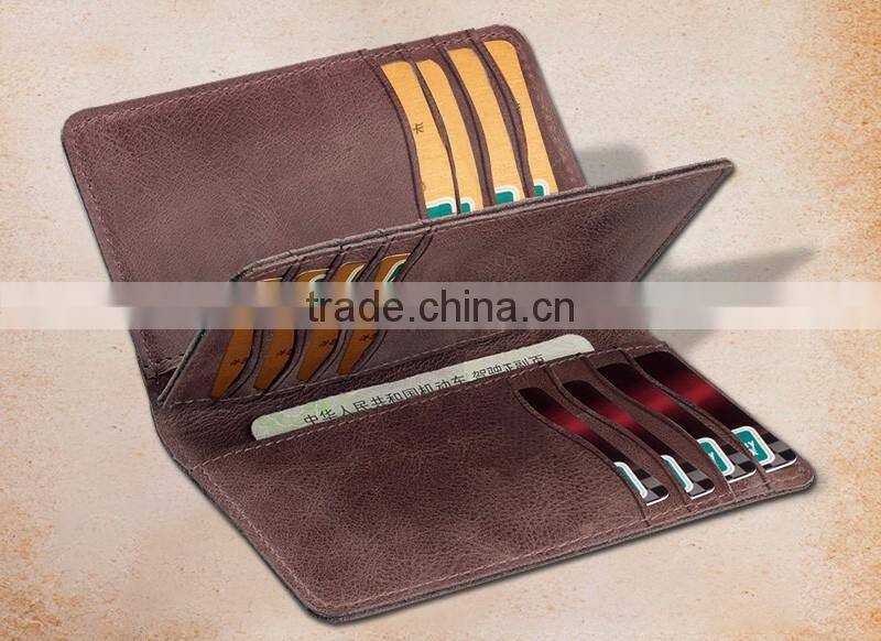 slim leather rfid card holder ID window leather card holders