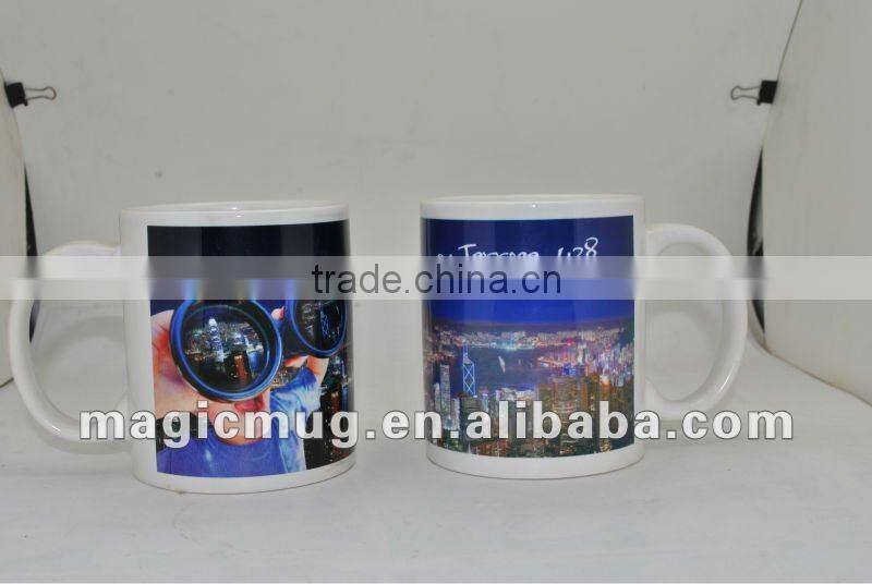 hot sale 11oz magic mug color changing for promotional gift