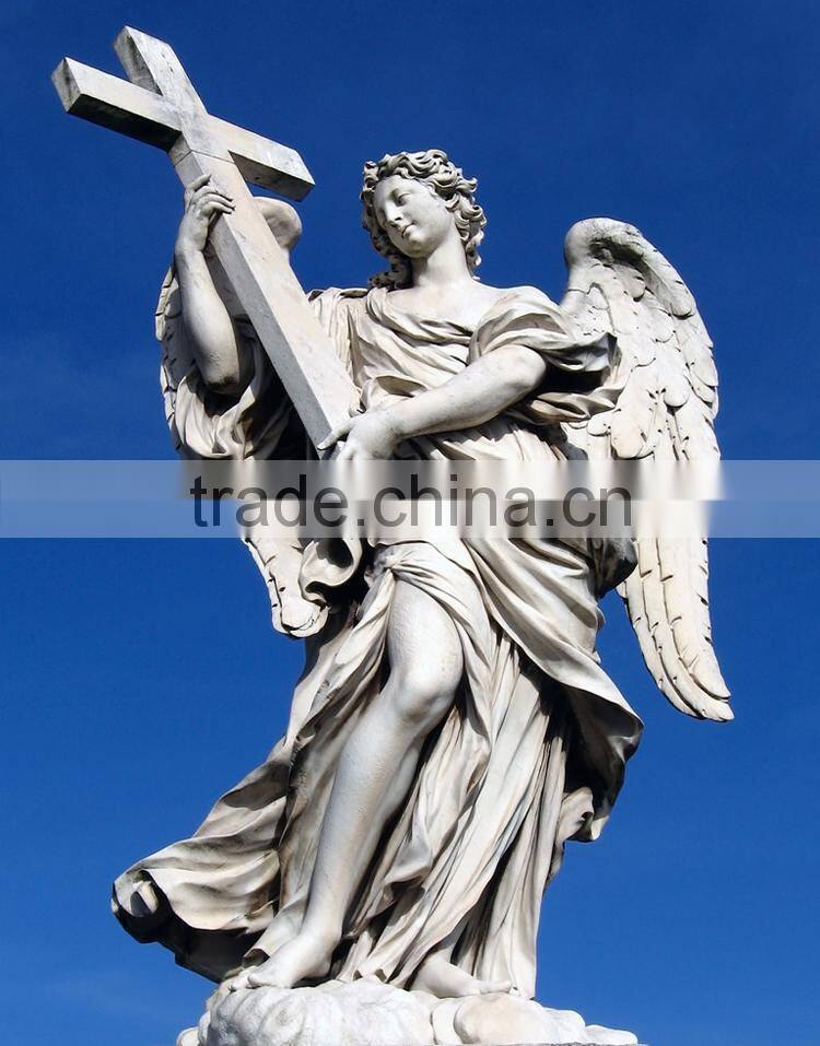famous figure sculpture hand carved marble statue of angels