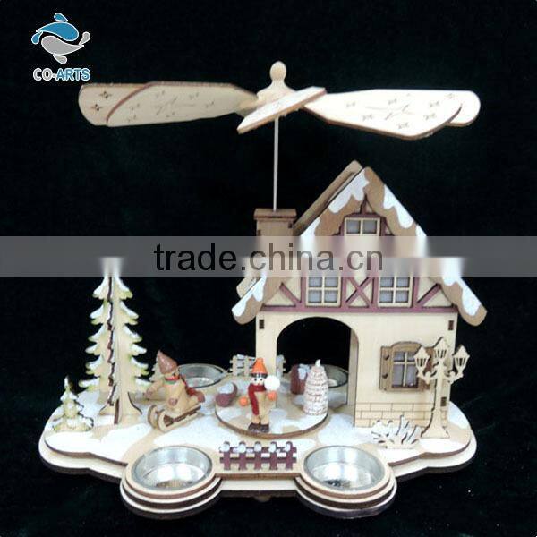 Romantic design delicated holiday decoration best selling wood crafts lighting 2015