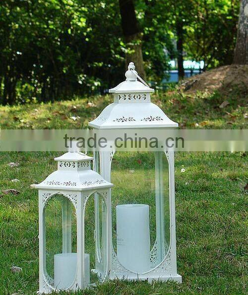 New 2017 White Vintage Style Moroccan Lantern Candle Holders