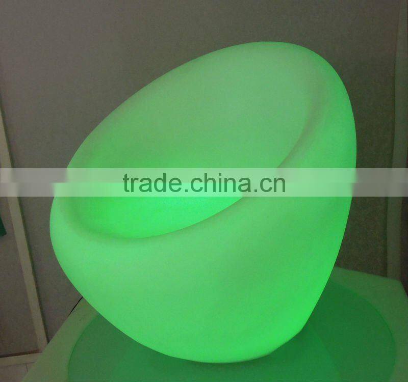 Poly Ethylene material outdoor LED sofa furniture
