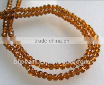 wholesale 16" 8mm silver teal faceted rondelle Chinese crystal beads