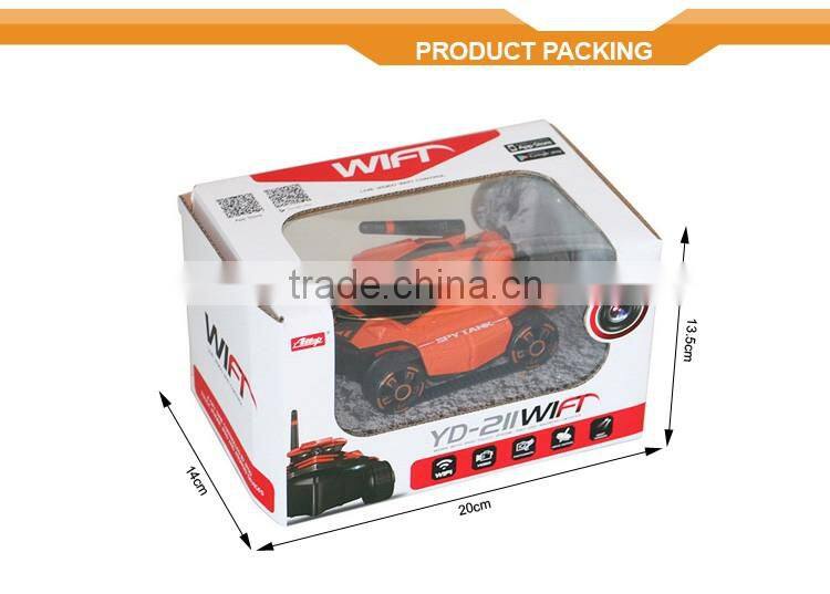 New arrival YD-211 4CH RC Wifi Tank I-Spy Tank controlled by mobile phone android and ios app tv remote control