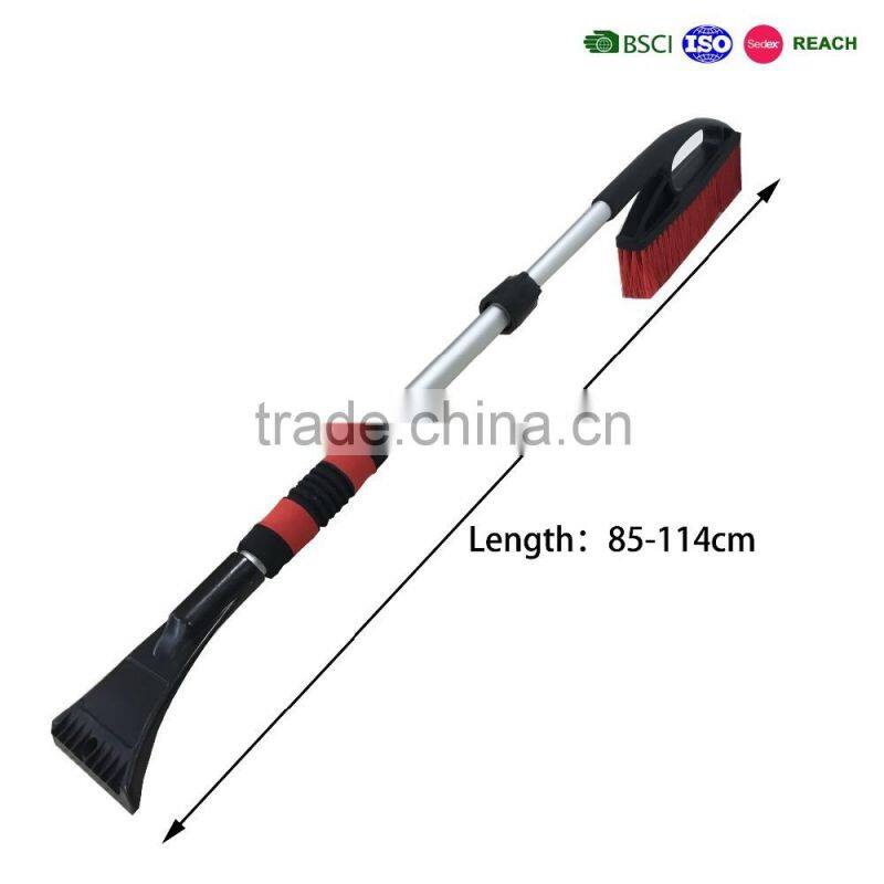 telescopic snow brush/snow brush for car cleaning,snow pusher/snow cleaner