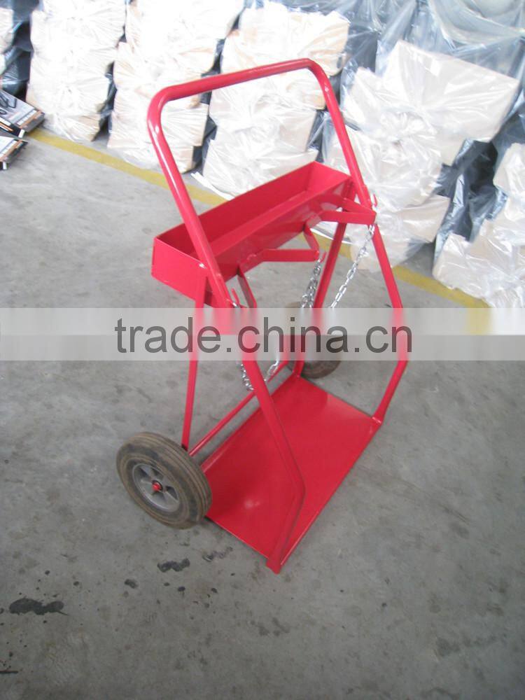 different size load capacity drum two oxygen cylinder hand truck tool cart