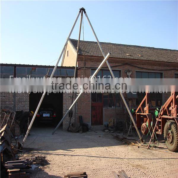 Tripod erecting pole machine 10M