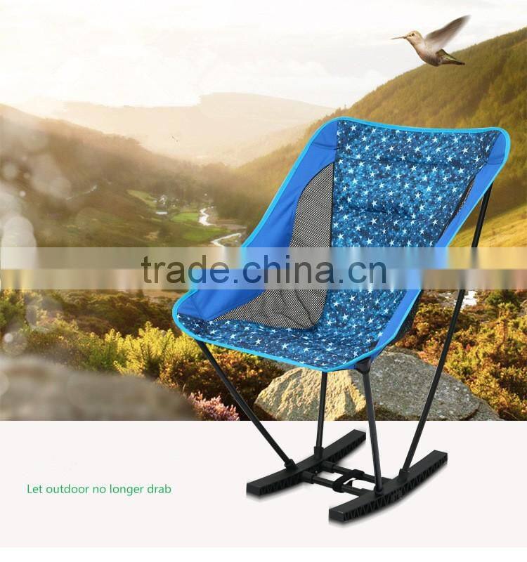 2016 New Outdoor Folding Rocking Chair Portable Super Light Moon Chair Recreational Chair Comfortable Rocking-Chair