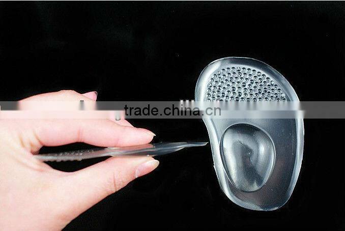 foot pad with arch support /soft half forefoot cushion gel insoles with arch support