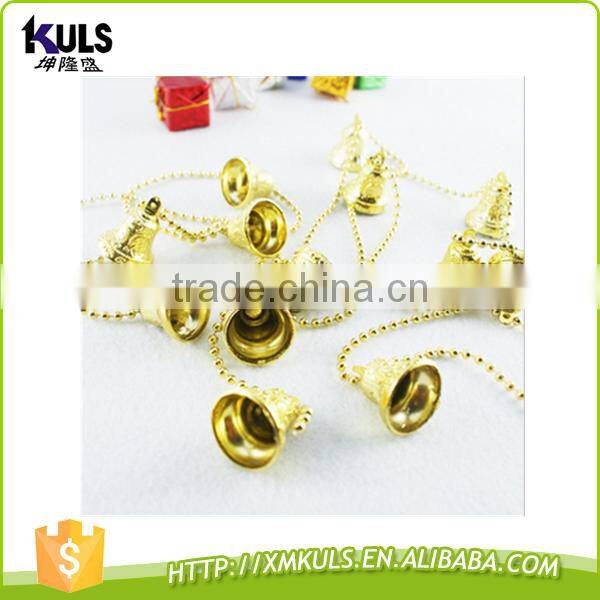 Christmas tree decoration bell chain coloured plastic chain