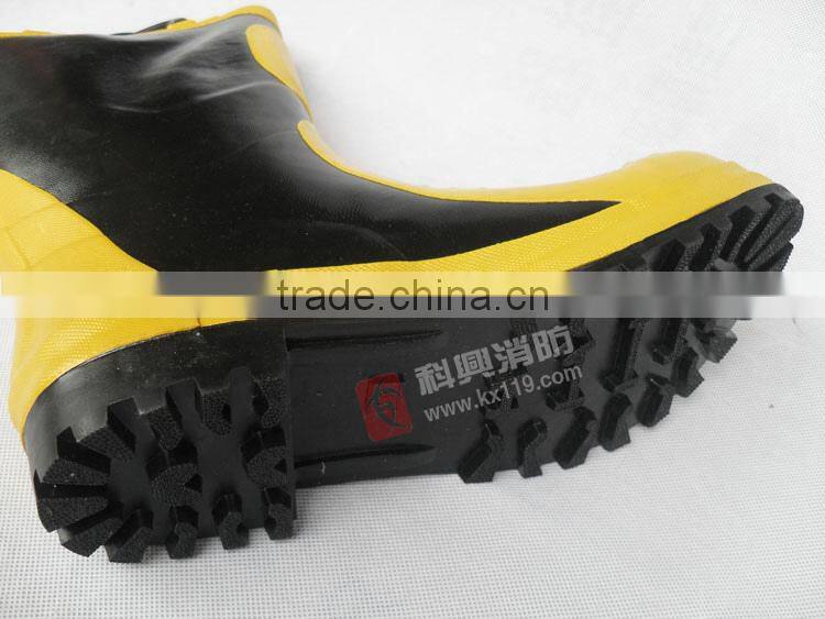 Factory direct sale 2015 New Design steel toe firefighter boots