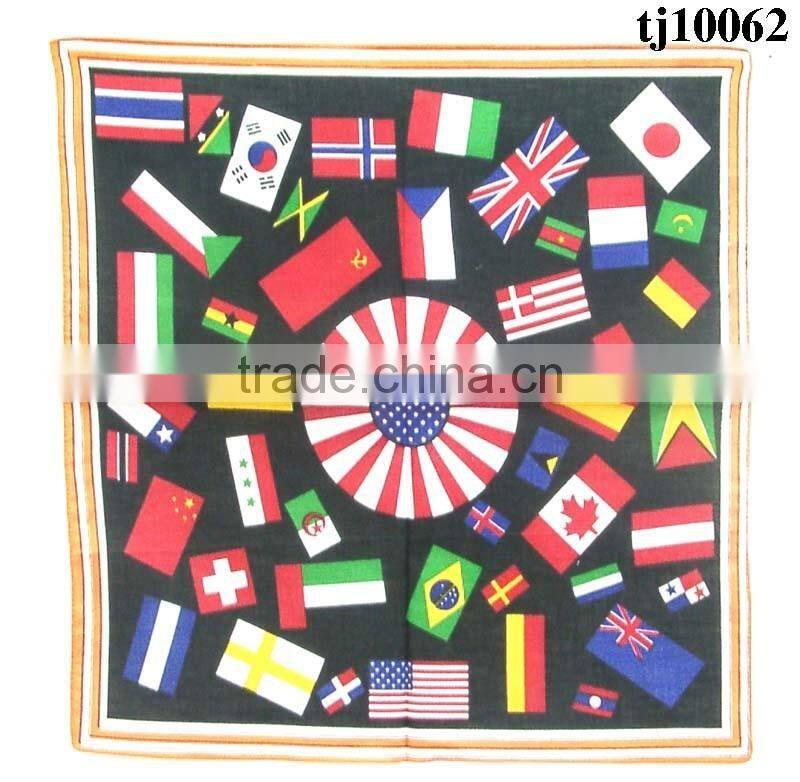 Flower insect natural pattern kerchief available in various designs