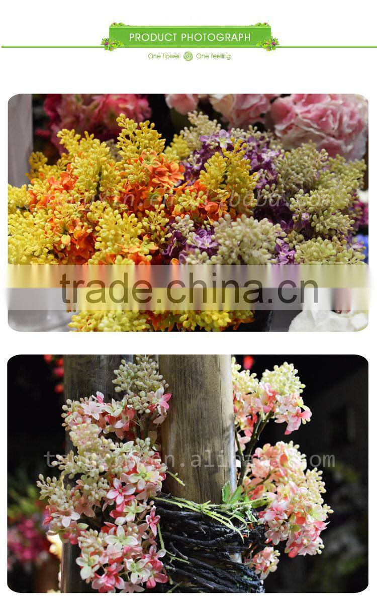 fabric wholesale silk cloth flower for home and wedding decoration artificial lilac flowers