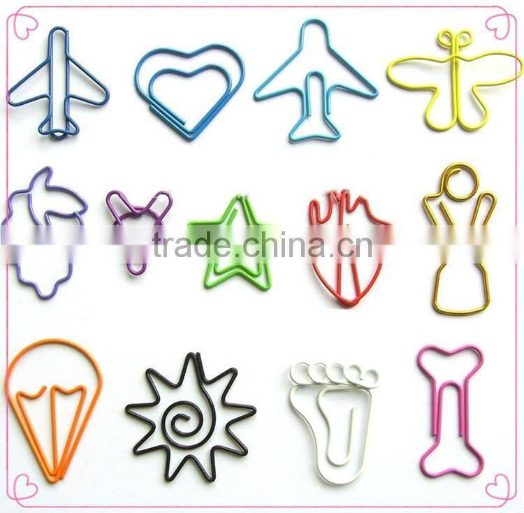 Advertising tin box OEM shape metal wire paper clips