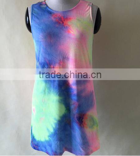 2016 Vestidos Watercolor Print Dresses Pencil Women Dress Summer Dresses