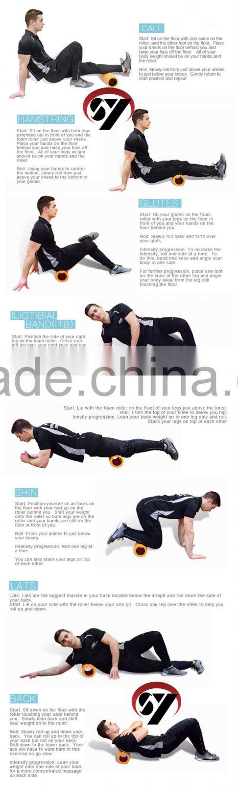 Top Sale High quality 33*14cm Yoga Hollow Foam Roller