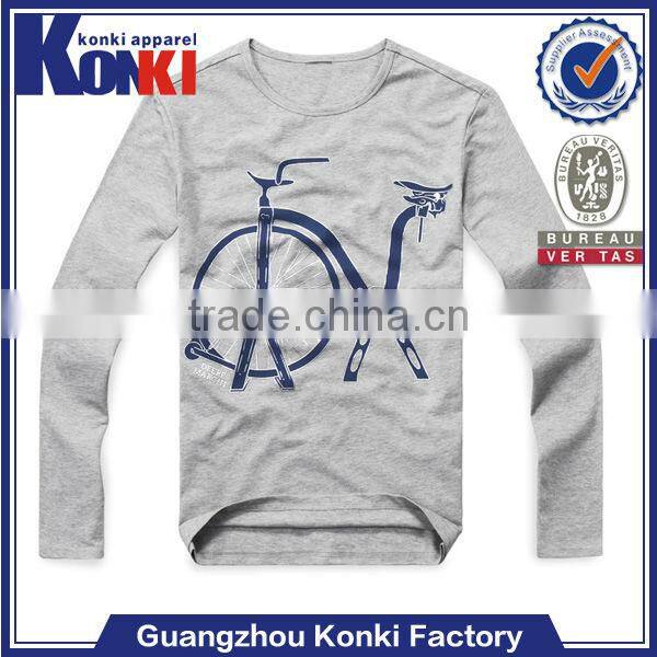 top brand 100% cotton men t shirts long sleeves