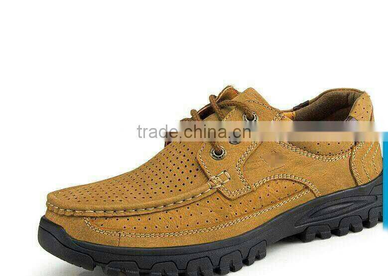 fashion stylish brand name outdoor shoes for male, men leather shoes casual high quality