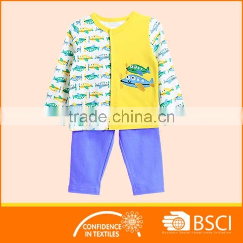 Fashion Boutique Cartoon Printed Baby Clothing Set