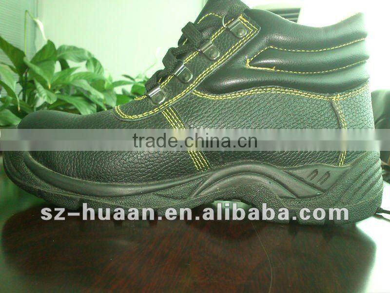 Popular cow grain leather high cut safety boots /Steel Toe safety shoes/industry safety shoes/fashion safety shoes
