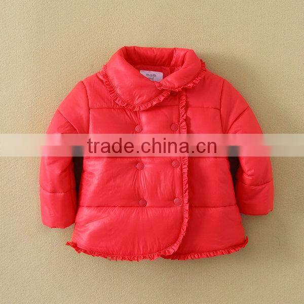 kids girls cotton-padded coat, kids clothing stock, design baby apparel, infant baby tops