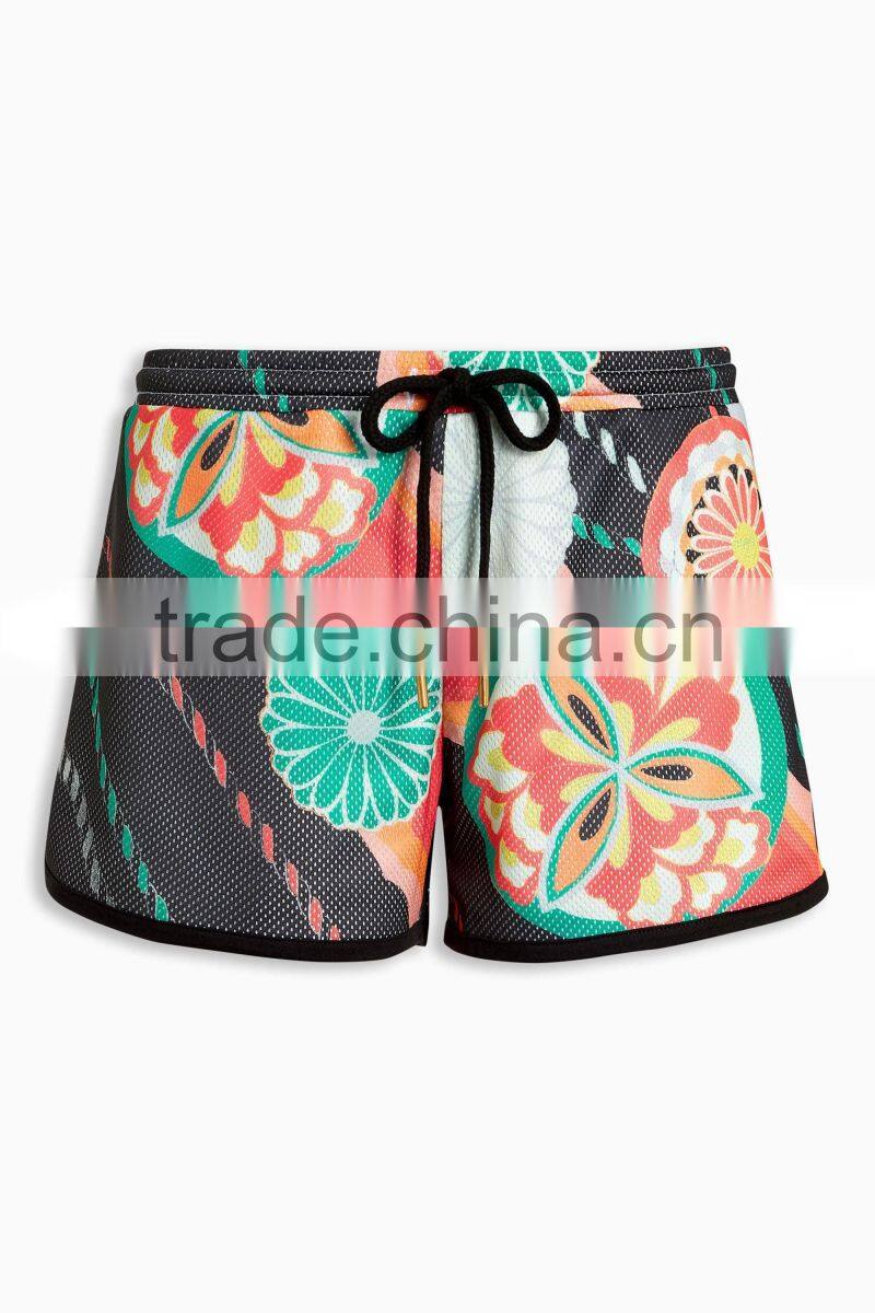 MGOO Hot Summer Sublimation Printing Dri Fit Shorts Latest Design Ventilate Sport Shorts Woman