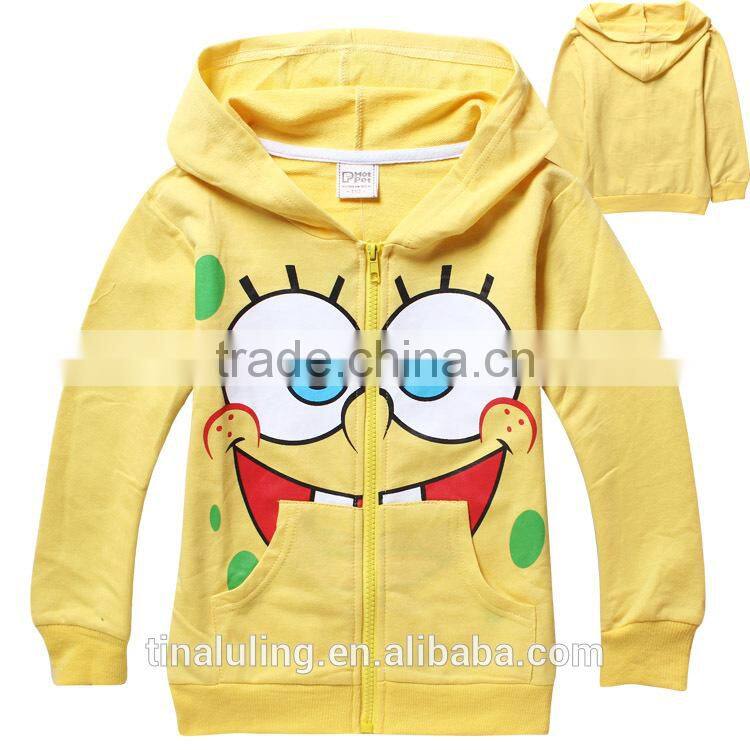 fashion boys and girls zipper-up hoodie,children's clothing kids sweatshirt for 2-8 years baby pullover