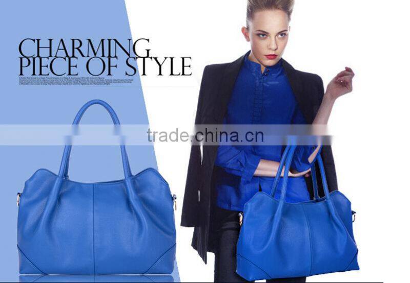 2015 fashion branded PU leather Ladies shoulder bags