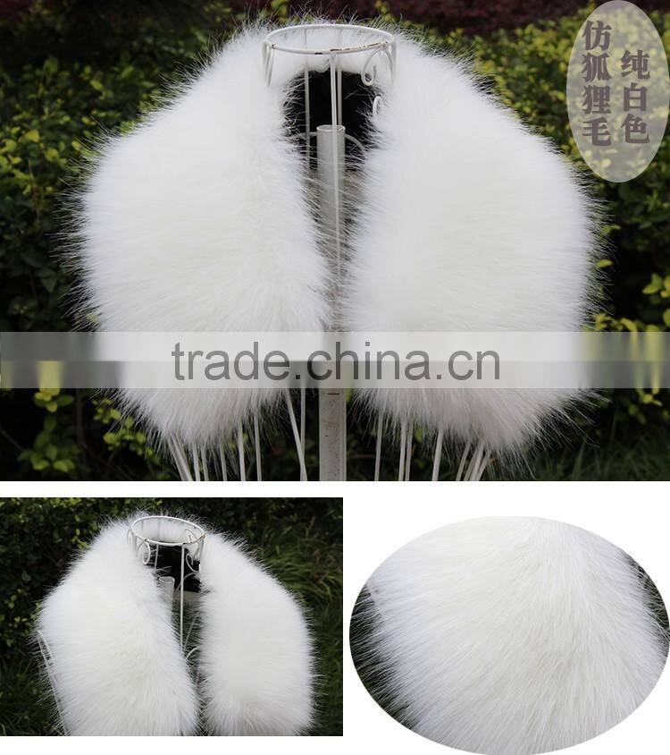 2015 winter warm women's rabbit fur fox fur collar hooded natural scarfs faux fur collar