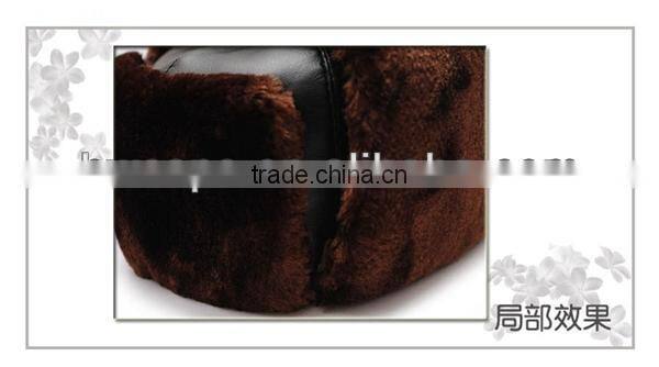 2013 new fashion style windproof polar fleece men snow cap