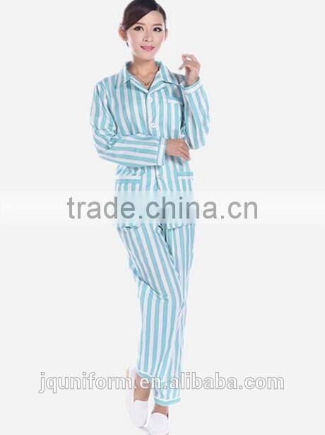Custom factory price soft comfortable fabric fashion hospital patient uniforms in Guangzhou