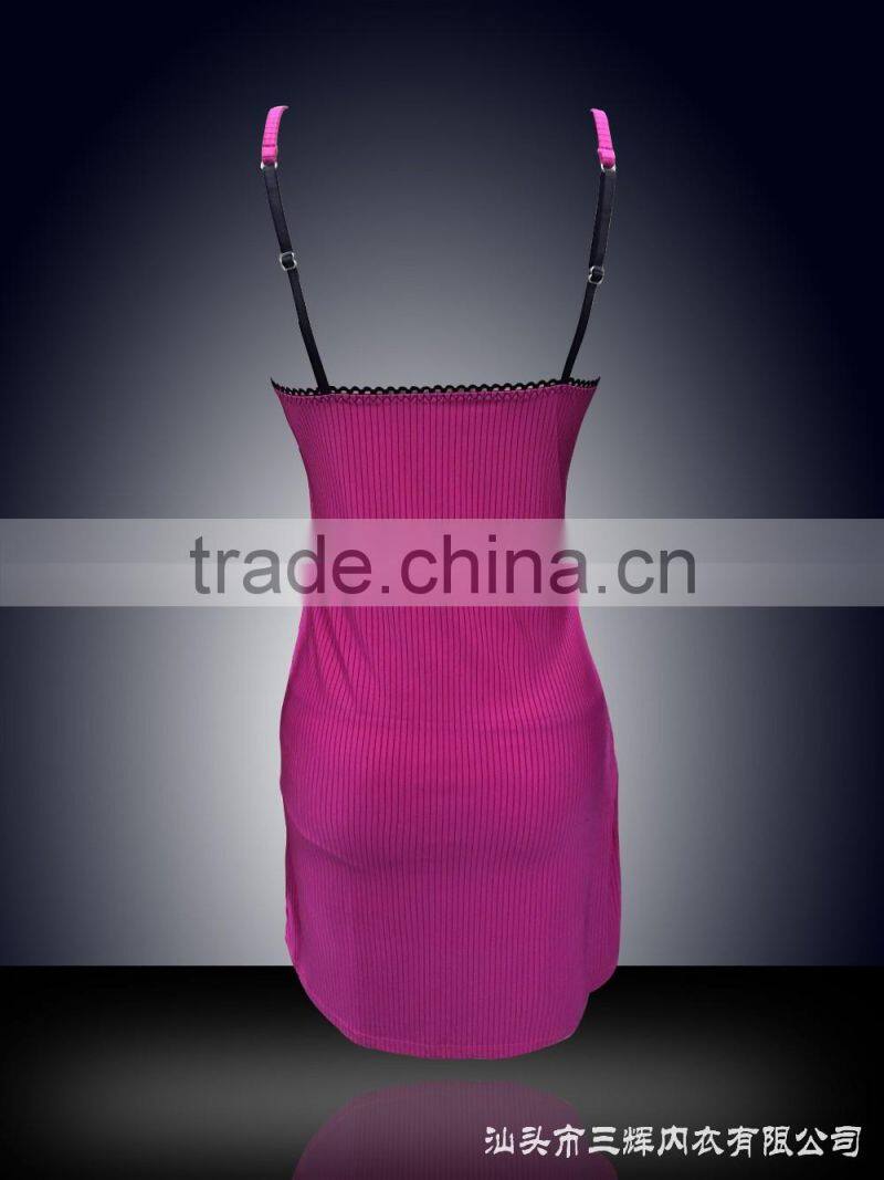 sexy sleepwear with fantasitic decorative flower lace