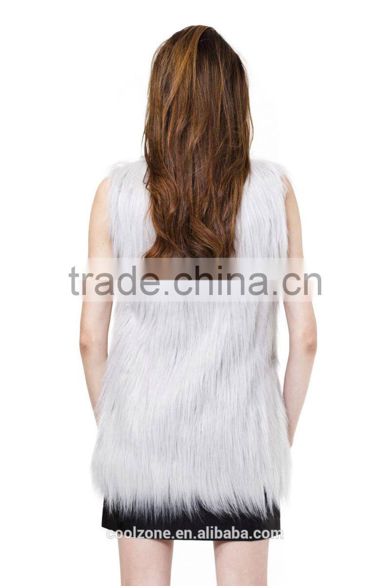 100% Faux fur gorgeous soft light vest