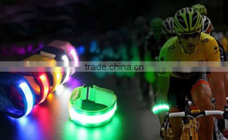 Outdoor sport LED colorful safety wristband